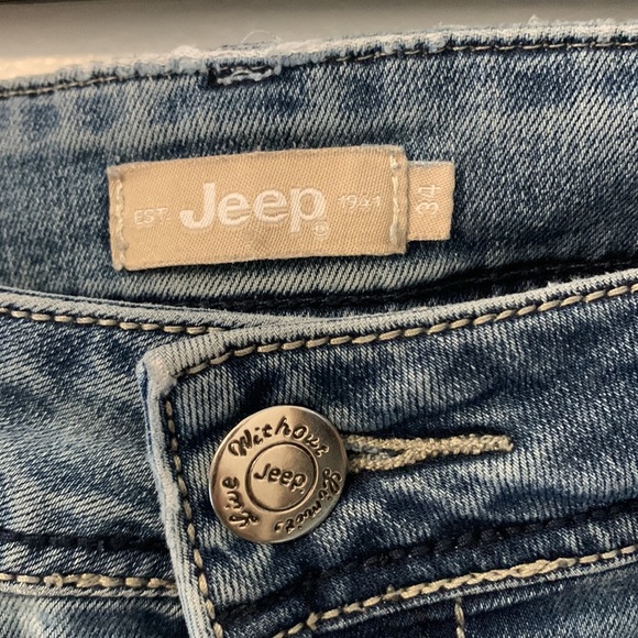 Jeep brand vintage Blue Jeans denim pants tag says size 34 measurements 30 30 - Picture 3 of 10